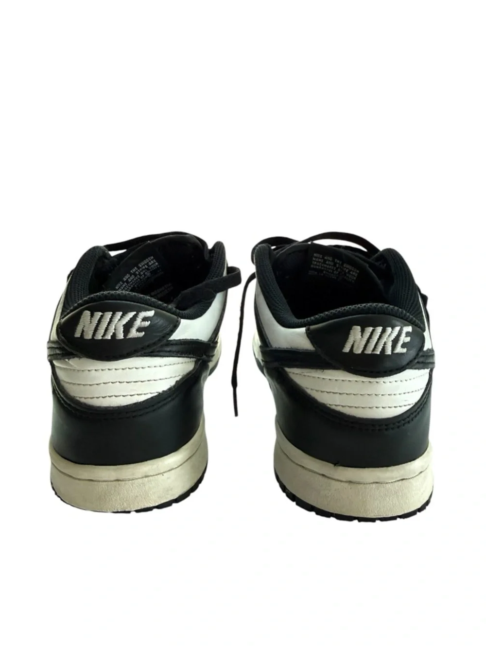 Nike Dunk Low Panda Sneakers Black White Size 7Y(Man), 8.5Y ( Woman) Lace-Up